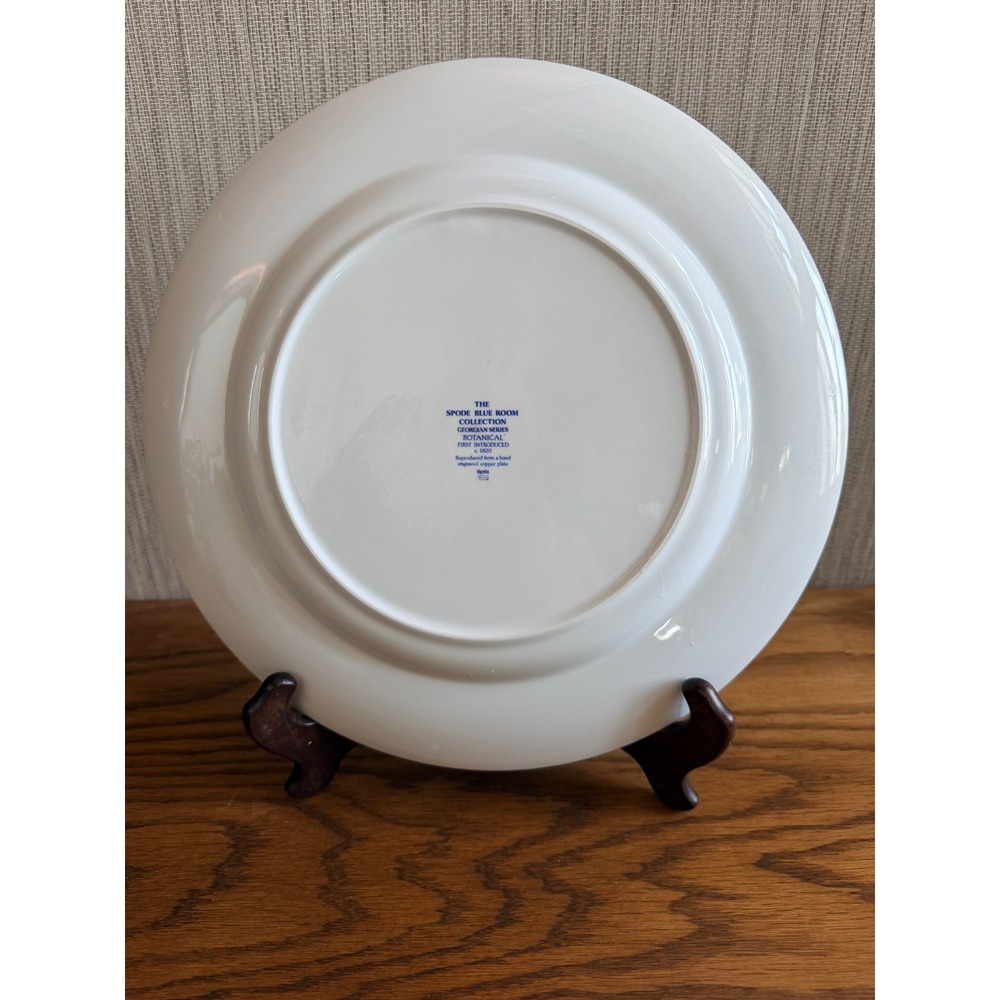 Spode Blue Room Botanical 12.5" Charger Plate Georgian Series England - Picture 2 of 10